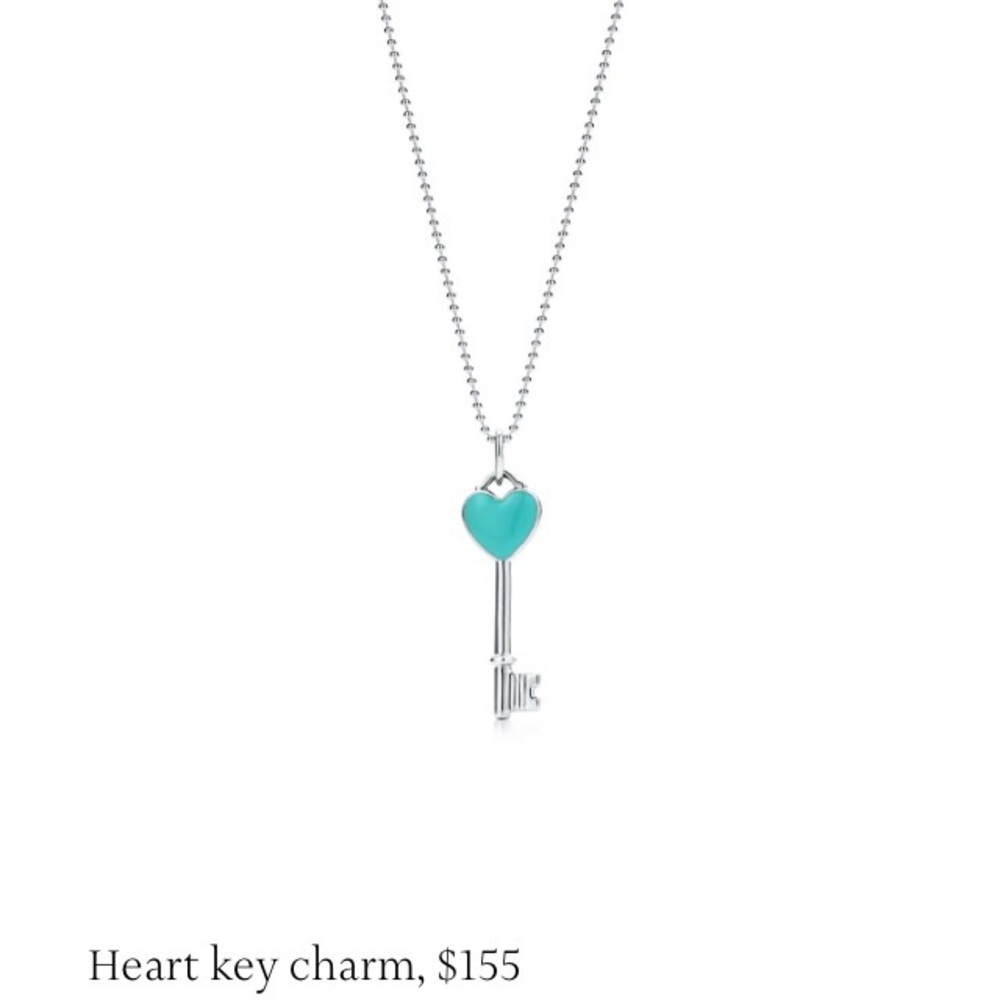 Tiffany Heart Key Charm (perfect condition)